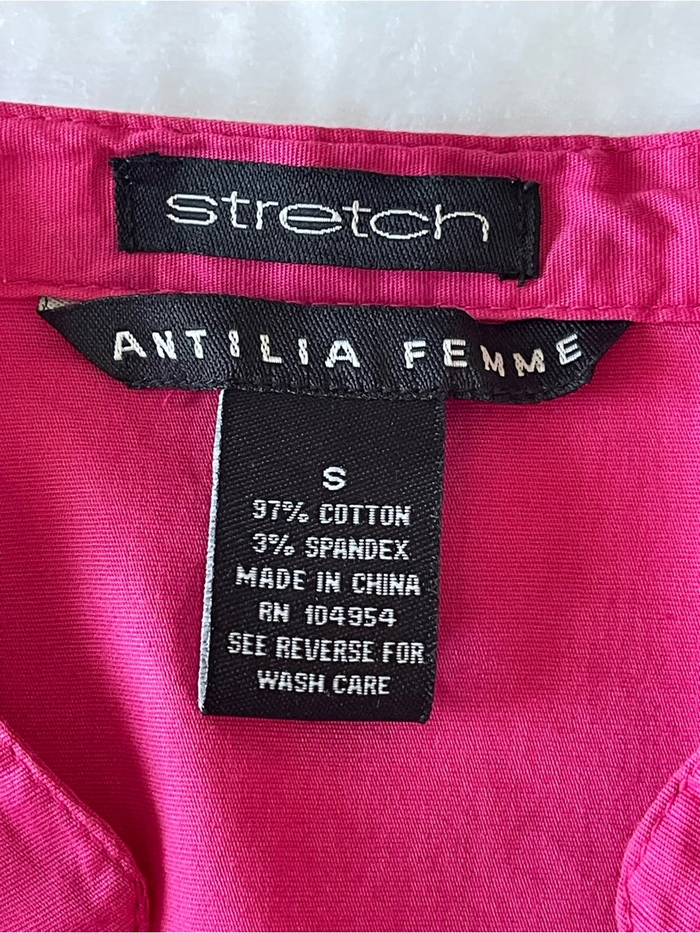 Antilia Femme Sleeveless Ruffle Front Blouse - Hot Pink - Picture 3 of 7